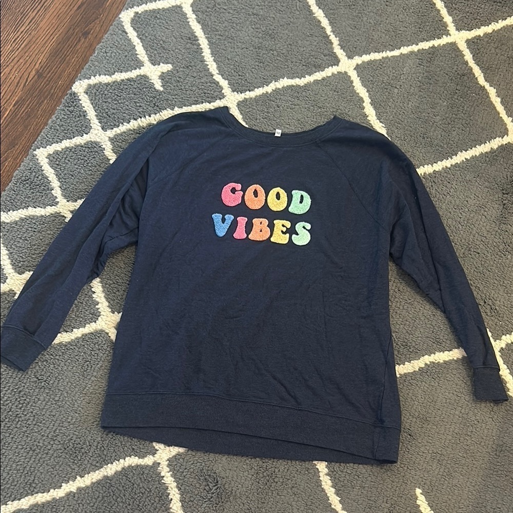 Wildfox Good Vibes Oversized Sweatshirt